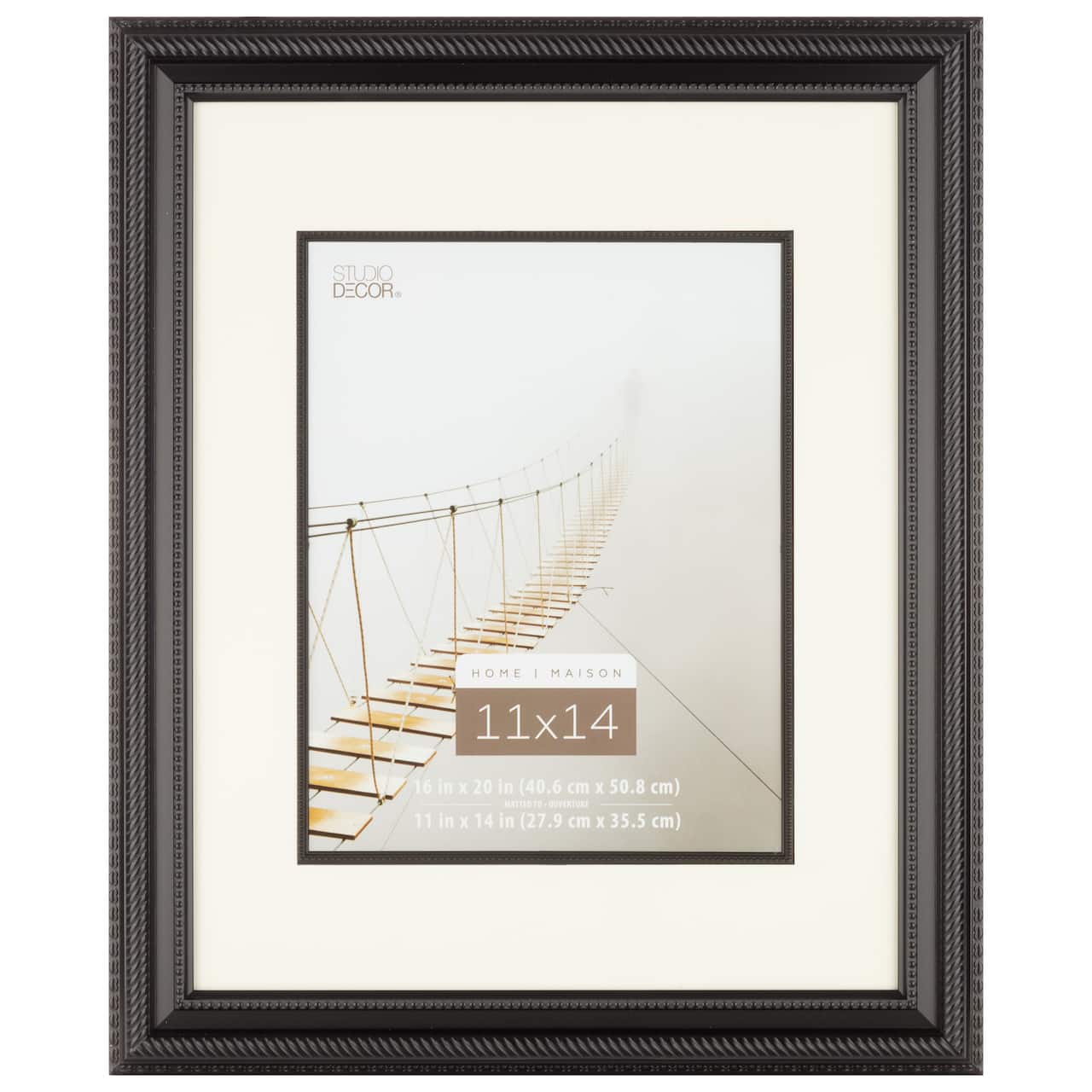 Home Black Rope Frame with Mat by Studio Décor®